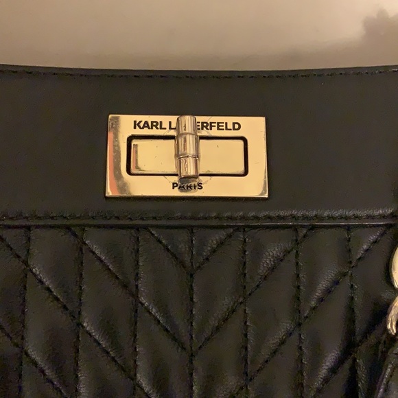 Karl Lagerfeld black shoulder bag - Picture 2 of 8